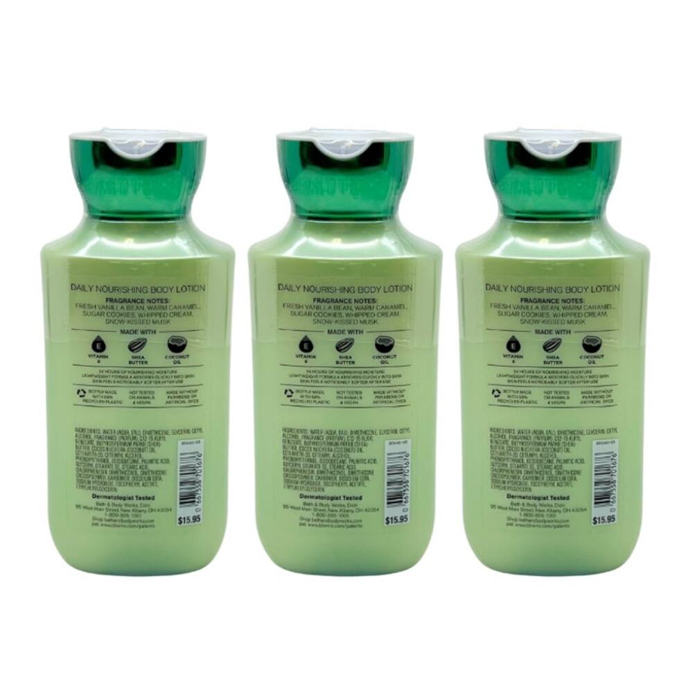 Bath & Body Works VANILLA BEAN NOEL Body Lotion Pack of 3 (2023 Edition) - Picture 3 of 4